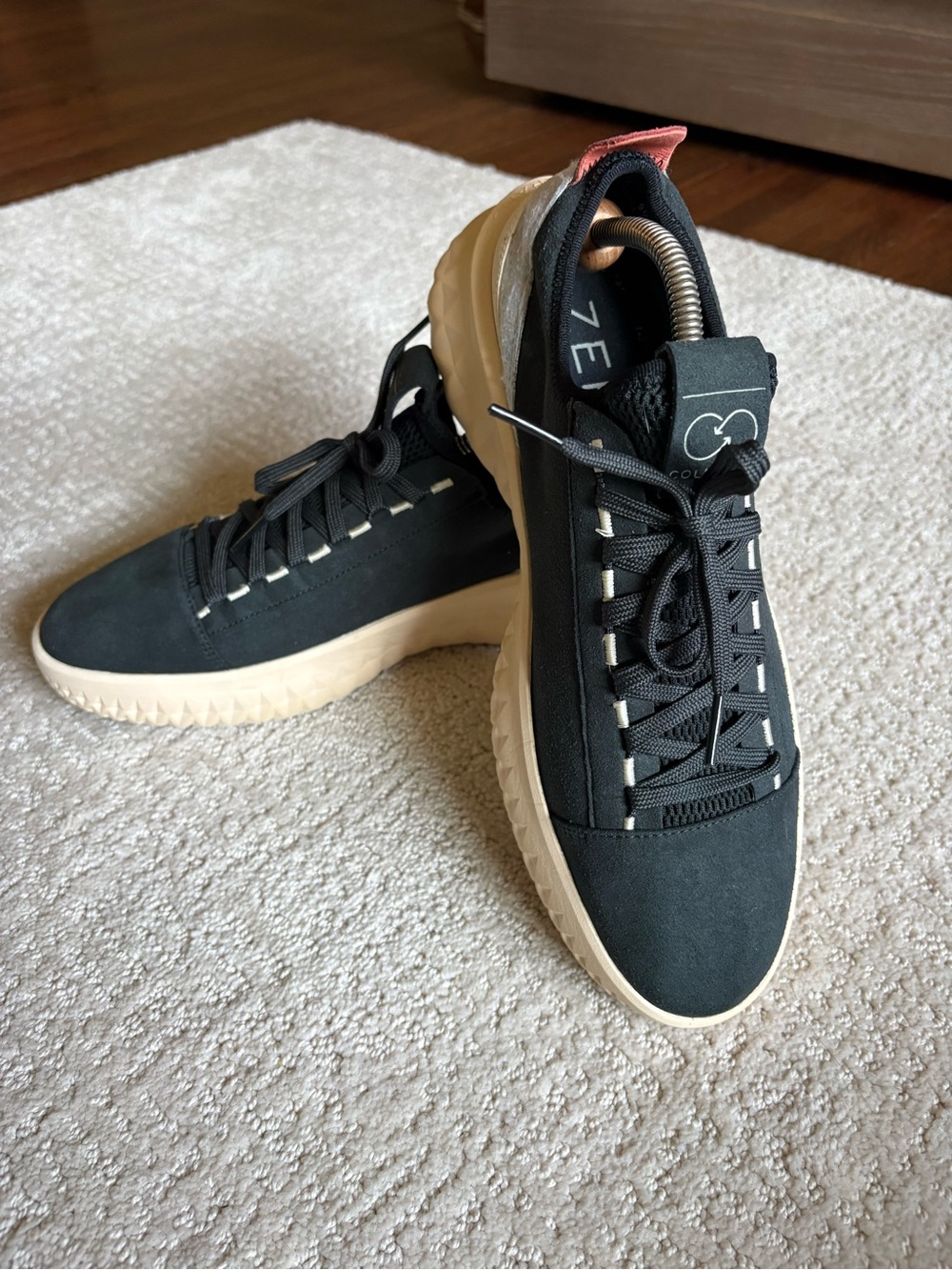 Cole Haan Generation Zerogrand II FlowerFoam Black Knit Sneakers Men's 9.5